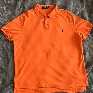 POLO Ralph Lauren Bright Orange Polo Shirt for Men SIZE XXL